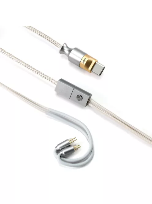 DD HIFI M110C - Type-C csatlakozójú mikrofonos OFC fülhallgató kábel beépített USB DAC és fejhallgató-erősítővel, 32bit 384kHz PCM - 2-PIN