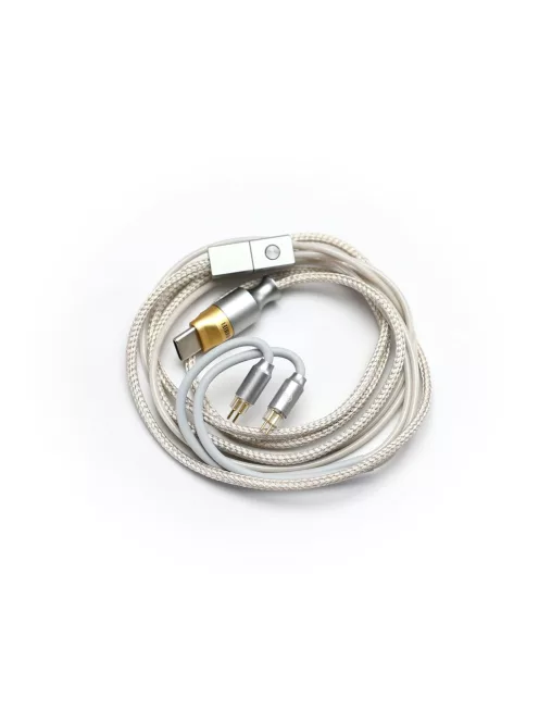 DD HIFI M110C - Type-C csatlakozójú mikrofonos OFC fülhallgató kábel beépített USB DAC és fejhallgató-erősítővel, 32bit 384kHz PCM - 2-PIN