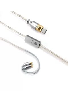   DD HIFI M110C - Type-C csatlakozójú mikrofonos OFC fülhallgató kábel beépített USB DAC és fejhallgató-erősítővel, 32bit 384kHz PCM - MMCX