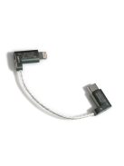 DD HIFI MFI06 - OTG adatkábel Lightning dugó és USB Type-C dugó csatlakozóval - 80 mm - 90°