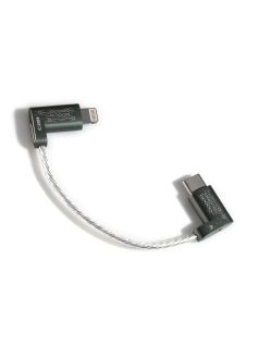   DD HIFI MFI06 - OTG adatkábel Lightning dugó és USB Type-C dugó csatlakozóval - 80 mm - 90°