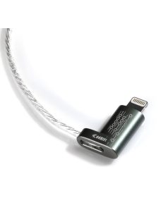   DD HIFI MFI06 - OTG adatkábel Lightning dugó és USB Type-C dugó csatlakozóval - 80 mm - 90°