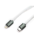 DD HIFI MFI06 - OTG adatkábel Lightning dugó és USB Type-C dugó csatlakozóval - 500 mm - 180°