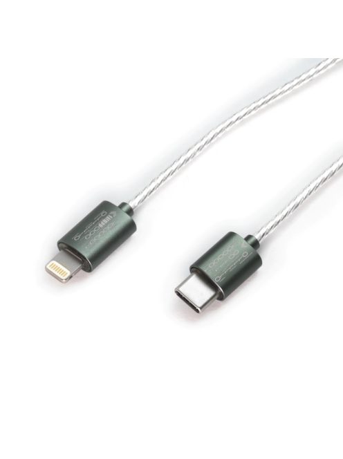 DD HIFI MFI06 - OTG adatkábel Lightning dugó és USB Type-C dugó csatlakozóval - 500 mm - 180°