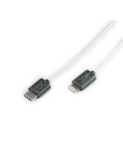 DD HIFI MFI06 - OTG adatkábel Lightning dugó és USB Type-C dugó csatlakozóval - 500 mm - 180°
