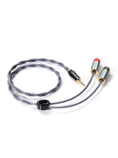   DD HIFI RC30A - Sztereó jelkábel 3,5mm dugó és 2x RCA dugó aranyozott csatlakozókkal - 60cm