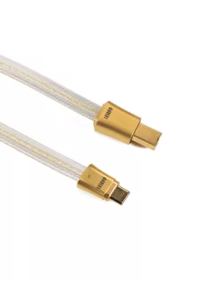   DD HIFI TC19BC COMET GOLD - OTG kábel USB-B dugó és USB-C dugó csatlakozóval