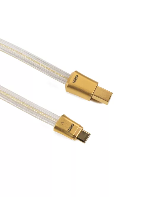 DD HIFI TC19BC COMET GOLD - OTG kábel USB-B dugó és USB-C dugó csatlakozóval
