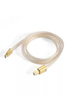   DD HIFI TC19BC COMET GOLD - OTG kábel USB-B dugó és USB-C dugó csatlakozóval