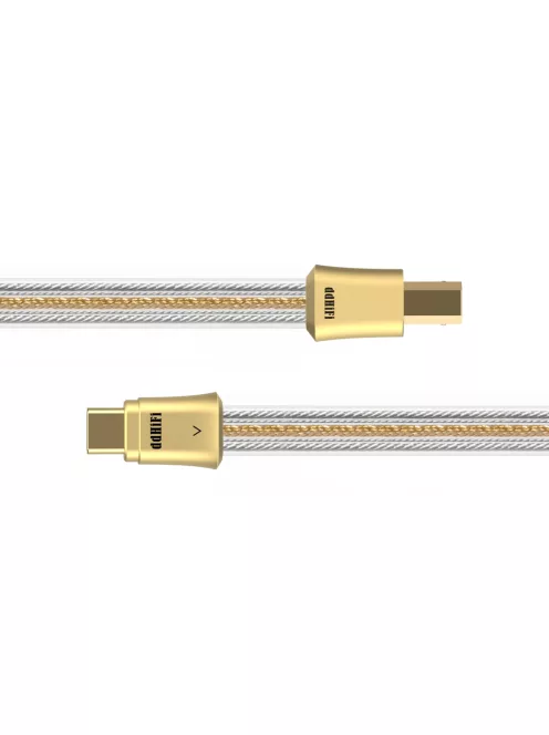 DD HIFI TC19BC COMET GOLD - OTG kábel USB-B dugó és USB-C dugó csatlakozóval