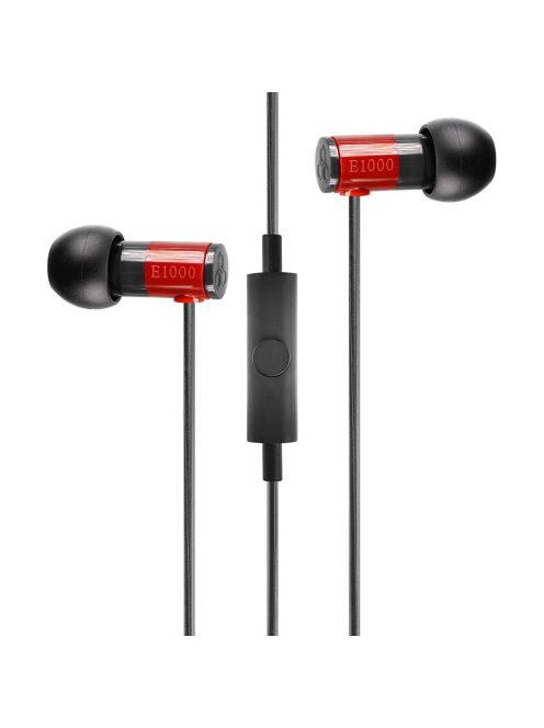 FINAL AUDIO E1000C - Egy dinamikus meghajtós In-ear fülhallgató mikrofonnal - Piros