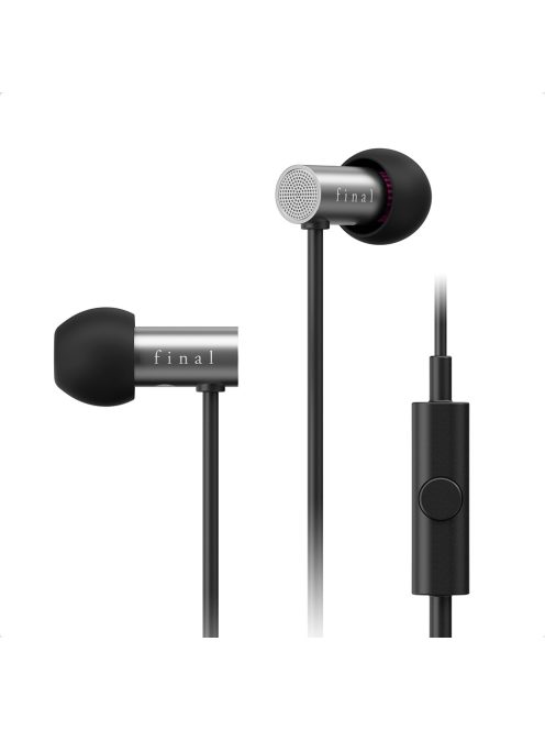 FINAL AUDIO E2000C - Egy dinamikus meghajtós In-ear fülhallgató mikrofonnal - Ezüst