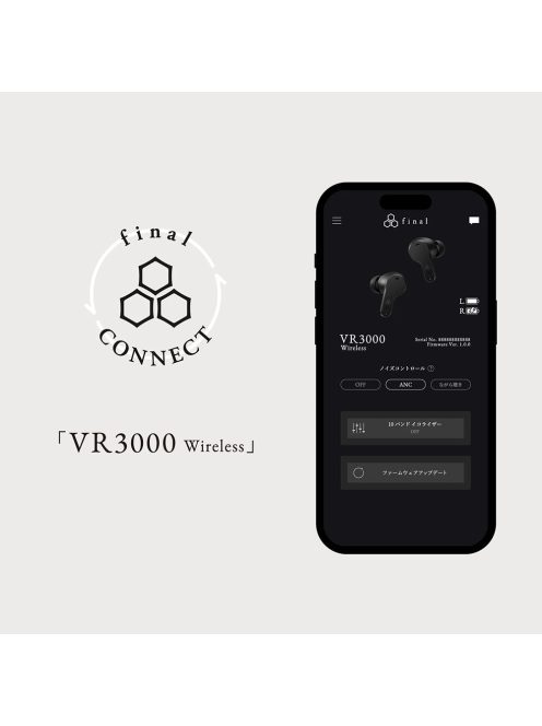 FINAL AUDIO VR3000 WIRELESS - Teljesen vezeték nélküli (TWS) In-ear fülhallgató ANC Bluetooth 5.2 IPX5