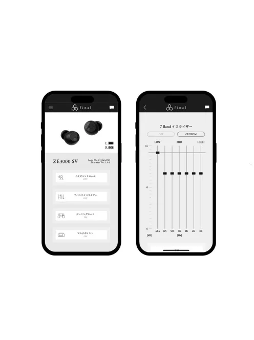 FINAL AUDIO ZE3000 SV - Teljesen vezeték nélküli (TWS) In-ear fülhallgató ANC Bluetooth 5.3 LDAC IPX4