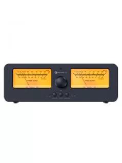   FOSI AUDIO LC30 - Erősítő- és hangsugárzókapcsoló kivezérlésmérővel - Narancssárga kivezérlésmérő
