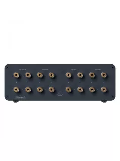   FOSI AUDIO LC30 - Erősítő- és hangsugárzókapcsoló kivezérlésmérővel - Narancssárga kivezérlésmérő