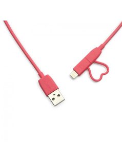 GGMM univerzális USB kábel Lightning/MicroUSB fejjel - MFi