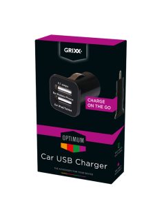 GRIXX OPTIMUM CAR CHARGER - Autós Töltő 2x USB 3.1A