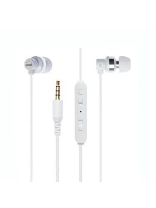 GRIXX OPTIMUM - Vezetékes fülhallgató mikrofonnal - Fehér