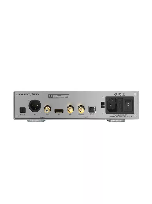 GUSTARD U18 - DDC USB digitális audio interfész XU216 I2S 32bit 768kHz DSD512 - Ezüst