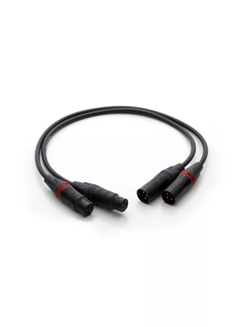 GUSTARD XLR - Szimmetrikus jelkábel pár XLR dugó és XLR aljzat csatlakozókkal - 0,5m