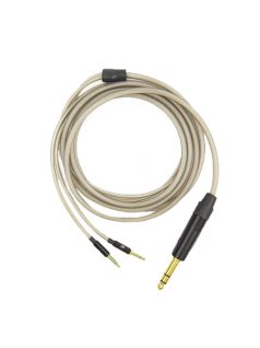   HIFIMAN HEADPHONE CABLE - Fejhallgató kábel 2x 3,5mm csatlakozással Susvara, HE1000SE, HE1000 V2 modellekhez - Ezüst - 3m - 6,35mm
