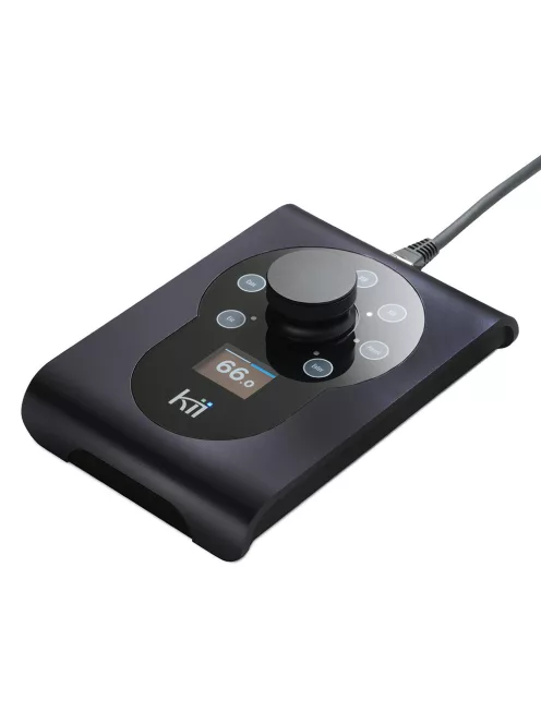 KII AUDIO CONTROL - Hangerő és bemenet vezérlő eszköz Kii hangfalakhoz OLED kijelzővel - Anodised Black