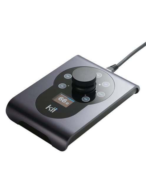 KII AUDIO CONTROL - Hangerő és bemenet vezérlő eszköz Kii hangfalakhoz OLED kijelzővel - Graphite Satin Metallic