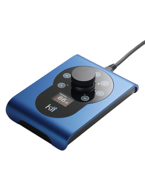 KII AUDIO CONTROL - Hangerő és bemenet vezérlő eszköz Kii hangfalakhoz OLED kijelzővel - Iced Sapphire Metallic