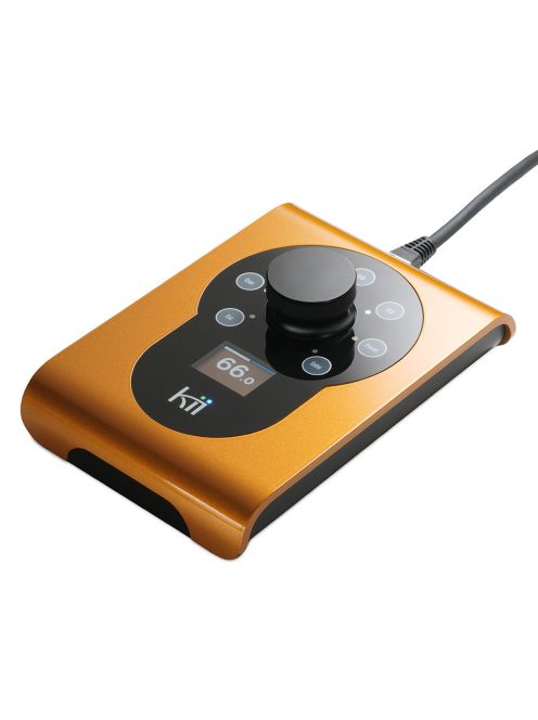 KII AUDIO CONTROL - Hangerő és bemenet vezérlő eszköz Kii hangfalakhoz OLED kijelzővel - Phoenix Orange Metallic