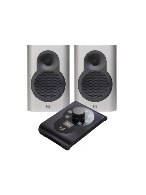 KII AUDIO SEVEN SYSTEM - Prémium vezetéknélküli aktív hangfal pár Bluetooth 5 Multiroom Roon Airplay - FineTouch Titanium