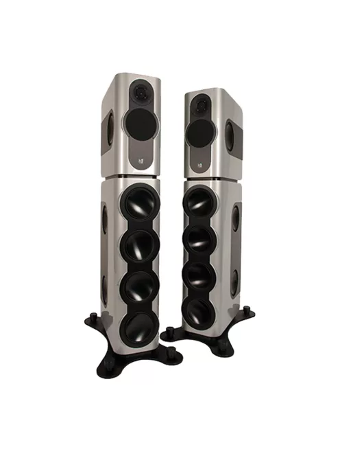 KII AUDIO THREE BXT SYSTEM - Ultra High-End aktív sztereó és házimozi audio rendszer Kii CONTROL vezérlővel - Iced Titanium Metallic - NEW
