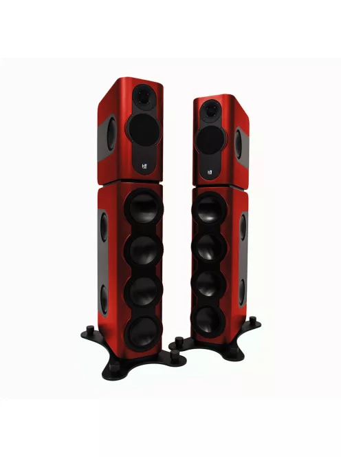 KII AUDIO THREE BXT SYSTEM - Ultra High-End aktív sztereó és házimozi audio rendszer Kii CONTROL vezérlővel - Tempranillo Red Metallic - NEW