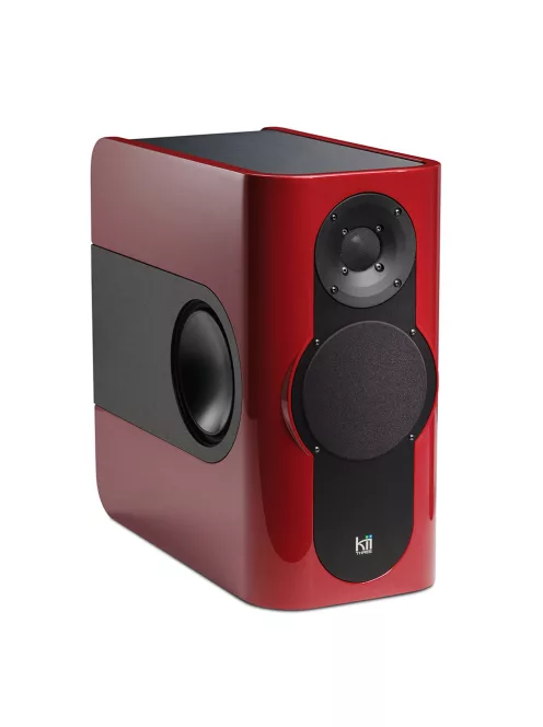 KII AUDIO THREE BXT SYSTEM - Ultra High-End aktív sztereó és házimozi audio rendszer Kii CONTROL vezérlővel - Tempranillo Red Metallic - NEW
