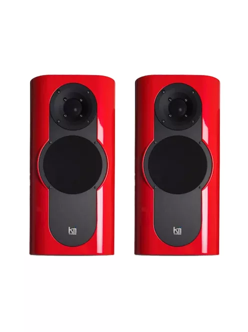 KII AUDIO THREE PAIR - High-end aktív hangfal pár - Ferrari Rosso Corsa High Gloss