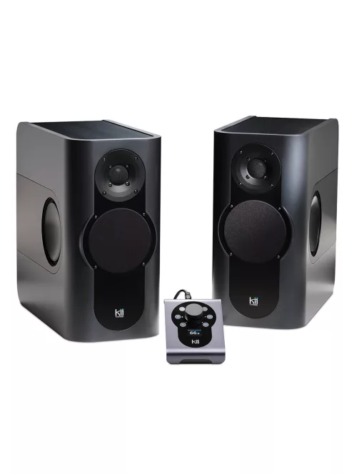 KII AUDIO THREE SYSTEM - High-End aktív sztereó és házimozi audio rendszer Kii CONTROL vezérlővel - Graphite Satin Metallic