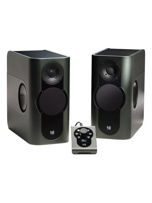 KII AUDIO THREE SYSTEM - High-End aktív sztereó és házimozi audio rendszer Kii CONTROL vezérlővel - Iced Green Metallic