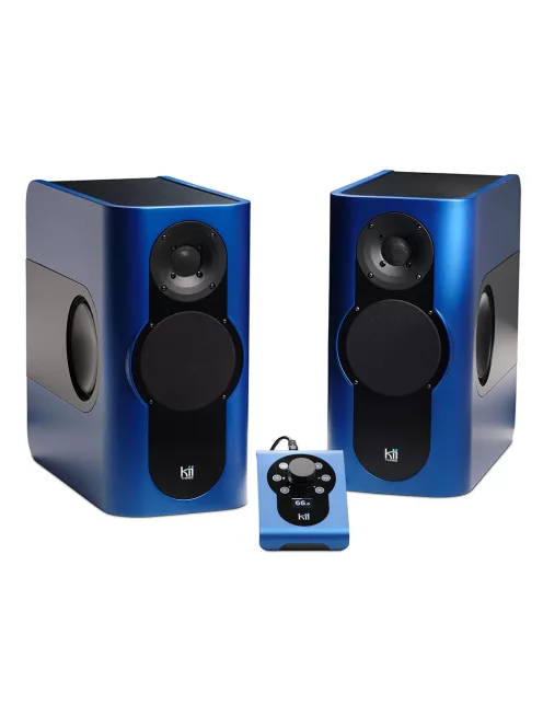 KII AUDIO THREE SYSTEM - High-End aktív sztereó és házimozi audio rendszer Kii CONTROL vezérlővel - Iced Sapphire Metallic