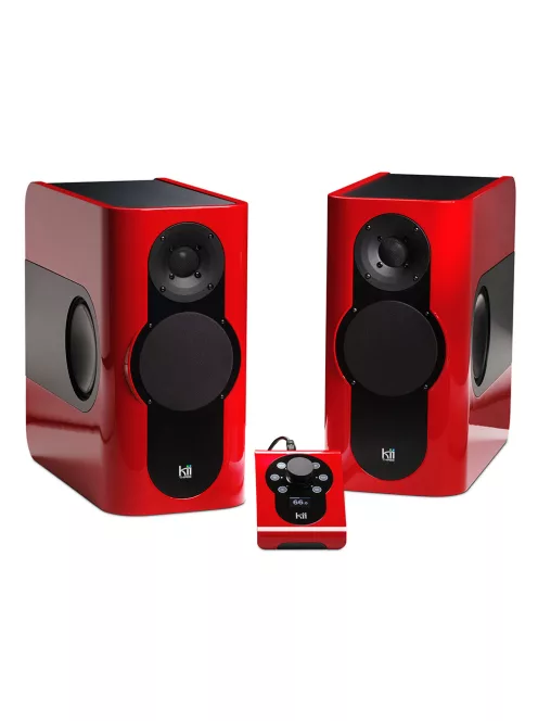 KII AUDIO THREE SYSTEM - High-End aktív sztereó és házimozi audio rendszer Kii CONTROL vezérlővel - Ferrari Rosso Corsa High Gloss