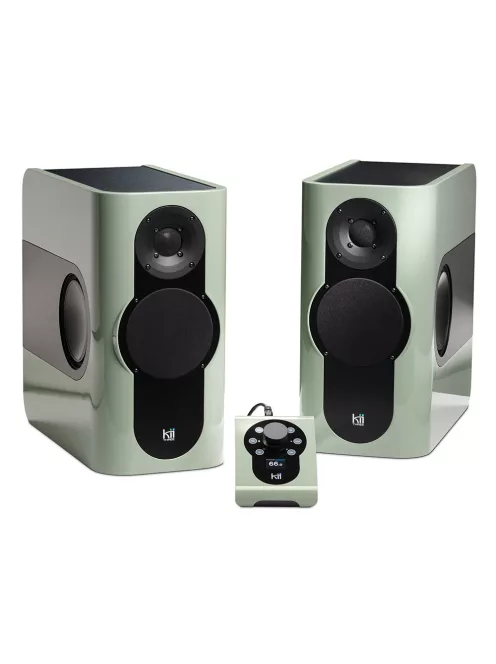 KII AUDIO THREE SYSTEM - High-End aktív sztereó és házimozi audio rendszer Kii CONTROL vezérlővel - Spring Green