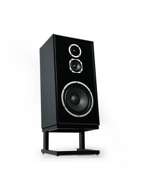 KLH MODEL FIVE - 3-utas akusztikus felfüggesztésű zárt Hi-Fi hangfal, lábazattal - Nordic Fekete