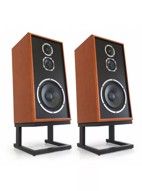KLH MODEL FIVE - 3-utas zárt akusztikus felfüggesztésű Hi-Fi hangsugárzó pár, döntött lábazattal - Nyugat-Afrikai Mahagóni