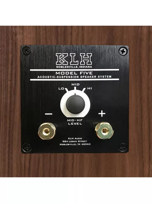 KLH MODEL FIVE - 3-utas zárt akusztikus felfüggesztésű Hi-Fi hangsugárzó pár, döntött lábazattal - Angol Dió