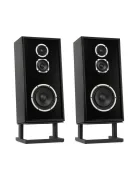 KLH MODEL FOUR - 3-utas akusztikus felfüggesztésű zárt Hi-Fi hangsugárzó pár döntött lábazattal - Fekete Kőris