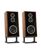 KLH MODEL FOUR - 3-utas akusztikus felfüggesztésű zárt Hi-Fi hangsugárzó pár döntött lábazattal - Angol Dió