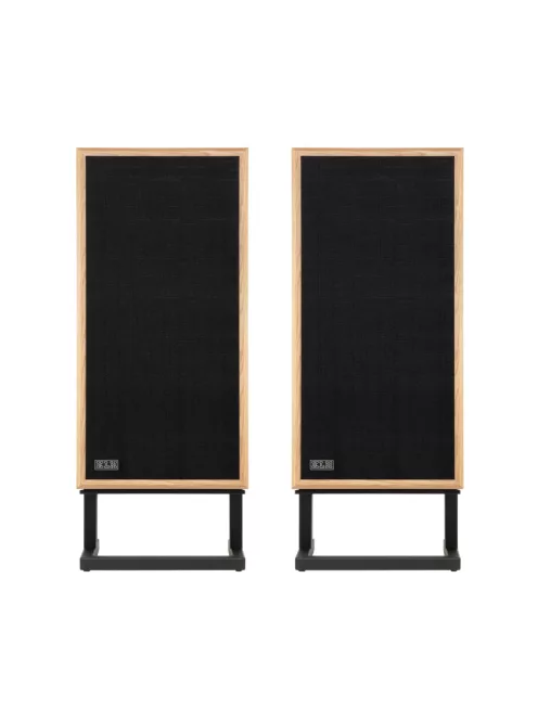 KLH MODEL FOUR - 3-utas akusztikus felfüggesztésű zárt Hi-Fi hangsugárzó pár döntött lábazattal - Fehér Tölgy