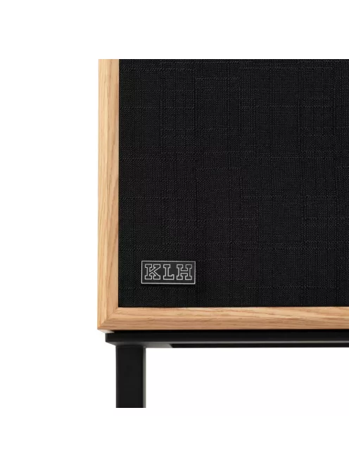 KLH MODEL FOUR - 3-utas akusztikus felfüggesztésű zárt Hi-Fi hangsugárzó pár döntött lábazattal - Fehér Tölgy