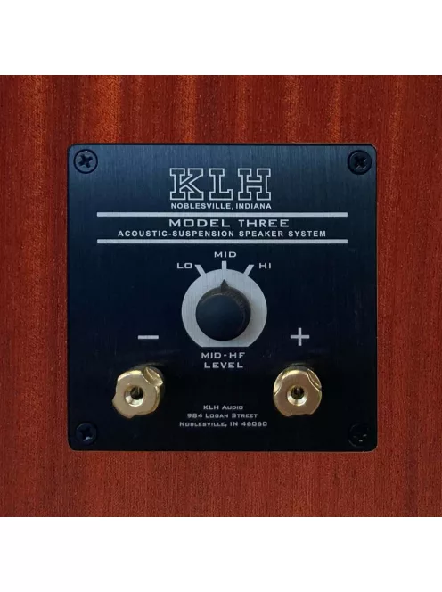 KLH MODEL THREE - 2-utas zárt Hi-Fi álló hangfal pár - Nyugat-Afrikai Mahagóni - DEMO