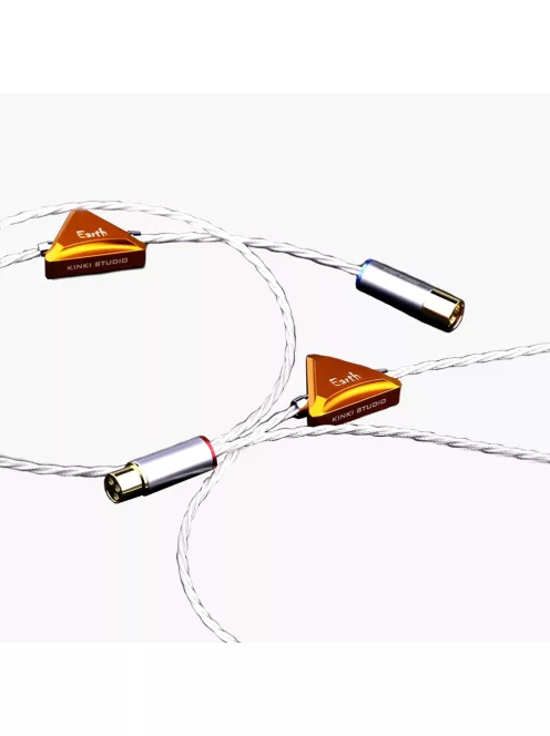 KINKI STUDIO EARTH XLR (F) - XLR (M) CABLE - High-end OCC sztereó jelkábel pár XLR dugó és XLR aljzat csatlakozókkal - 1m