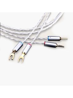   KINKI STUDIO EARTH BANANA (M) - SPADES (FORK) SPEAKER CABLE - High-end OCC hangfalkábel banándugó és villás (saru) hangszóró csatlakozókkal - 3,5m